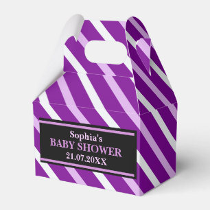 Ballotins Baby shower à rayures mignon Monogram