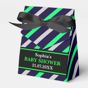 Ballotins Baby shower à rayures mignon Monogram