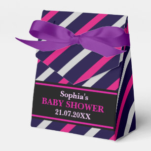 Ballotins Baby shower à rayures mignon Monogram