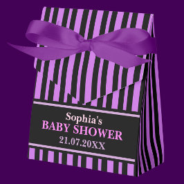 Ballotins Baby shower à rayures mignon Monogram