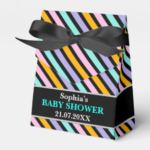 Ballotins Baby shower à rayures mignon Monogram