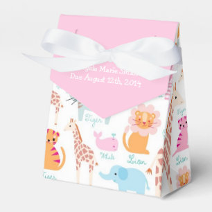 Ballotins Baby shower à thème Pink Safari