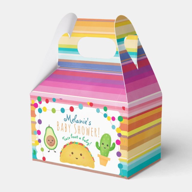 Ballotins Baby shower à thème Taco fiesta (Arrière)