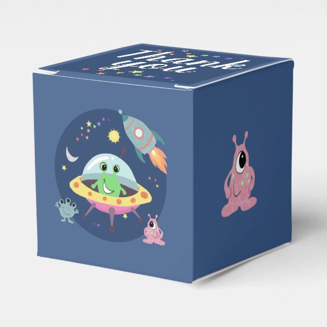 Ballotins Baby shower Alien de fusée Boys mignon (Verso)