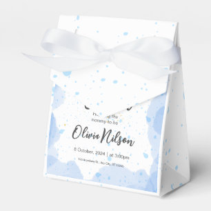 Ballotins Baby-Shower aquarelle bleue,  Baby-Shower C'est un