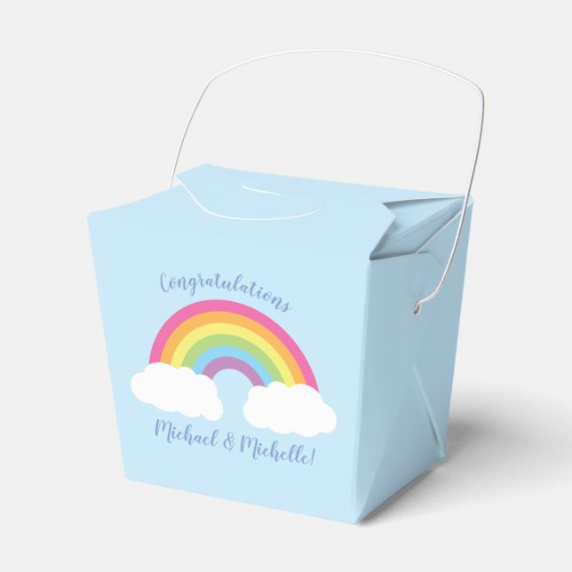 Ballotins Baby shower arc-en-ciel (Verso)