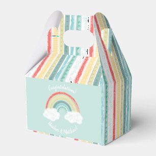 Ballotins Baby shower arc-en-ciel