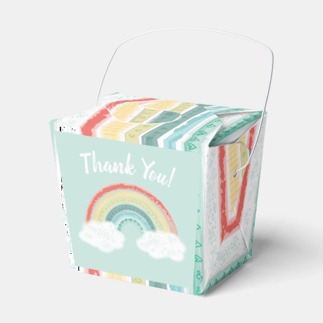 Ballotins Baby shower arc-en-ciel (Verso)
