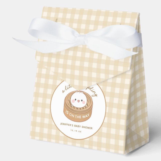 Ballotins Baby shower asiatique mignon (Recto)