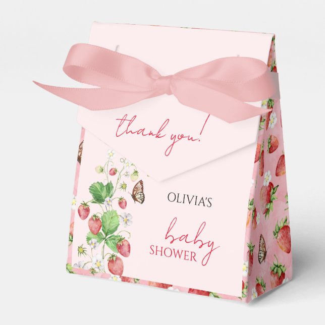 Ballotins Baby shower aux fraises (Verso)
