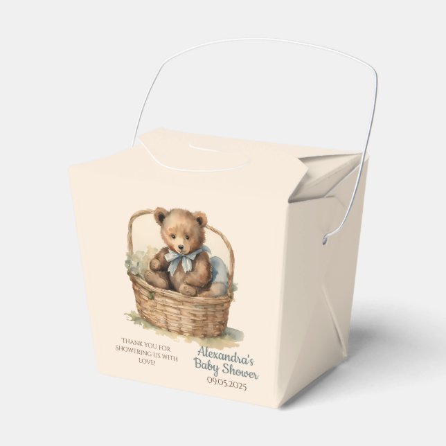 Ballotins Baby shower Bébé Bear Boys (Verso)