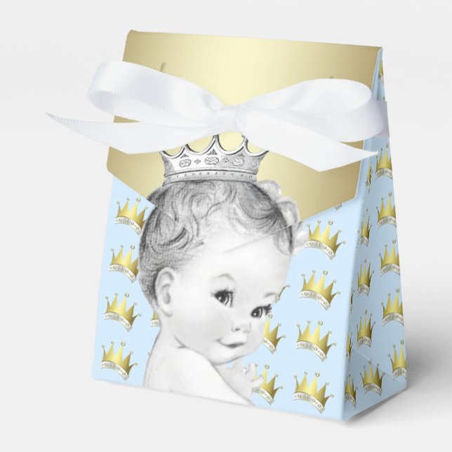 Ballotins Baby shower Bébé Blue Prince (Verso)