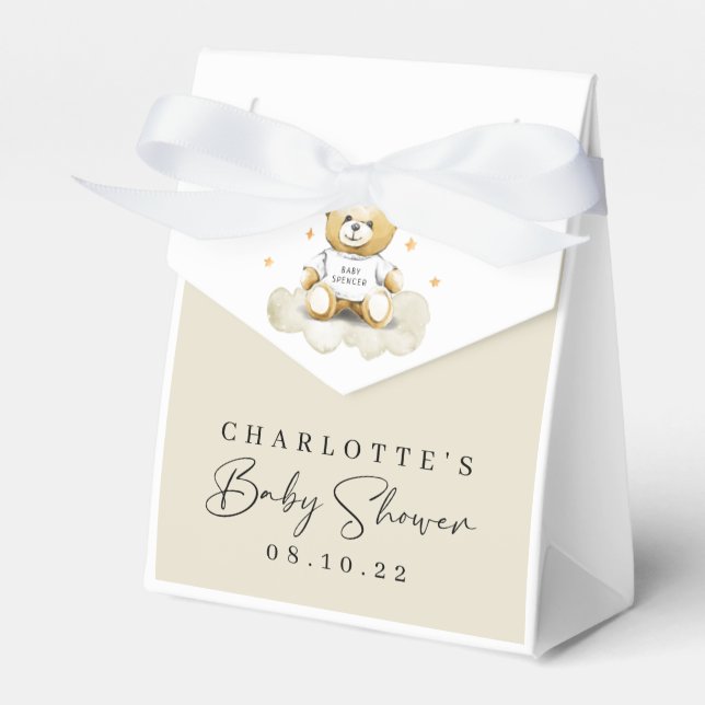 Ballotins Baby shower bébé Teddy Bear Ballotin (Verso)