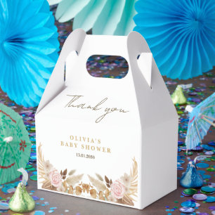 Ballotins Baby shower blanc à l'aquarelle