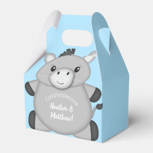 Ballotins Baby shower bleu âne