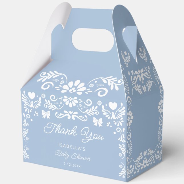 Ballotins Baby shower bleu Cielito Lindo (Recto)