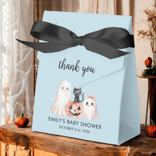 Ballotins Baby shower bleu de Little Boo Halloween