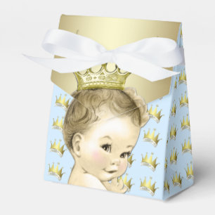 Ballotins Baby shower bleu et or pour petit prince