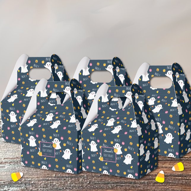 Ballotins Baby shower bleu foncé Halloween Ghosts Ballotin (Créateur téléchargé)
