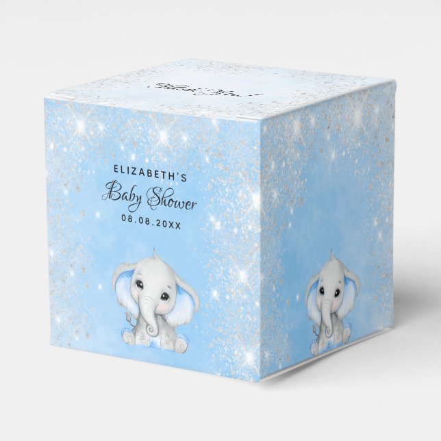 Ballotins Baby shower bleu garçon mignon parties scintillant (Verso)
