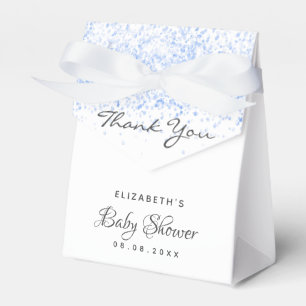 Ballotins Baby shower bleu parties scintillant garçon merci