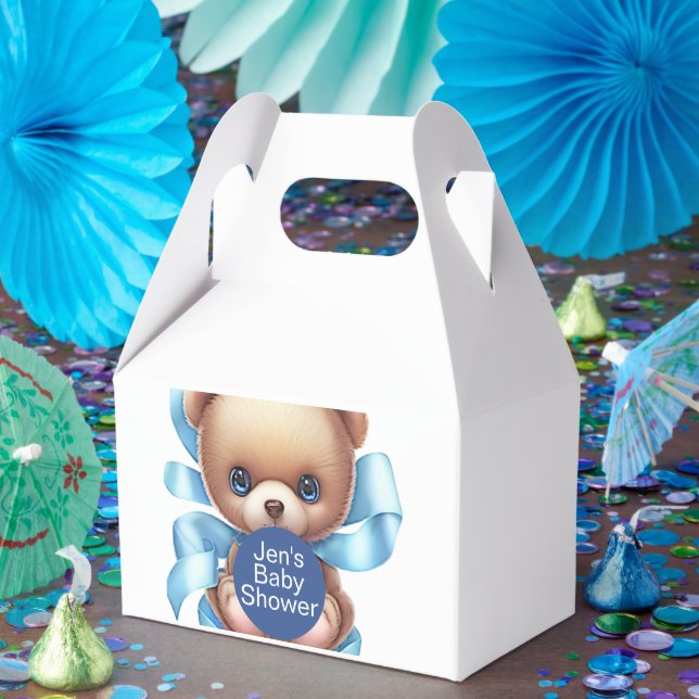 Ballotins Baby shower bleu Teddy Bear Ballotin à thème (Fête)