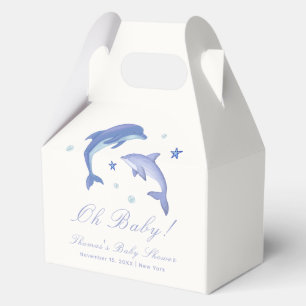 Ballotins Baby shower Blue Modern Summer Dolphin Stars