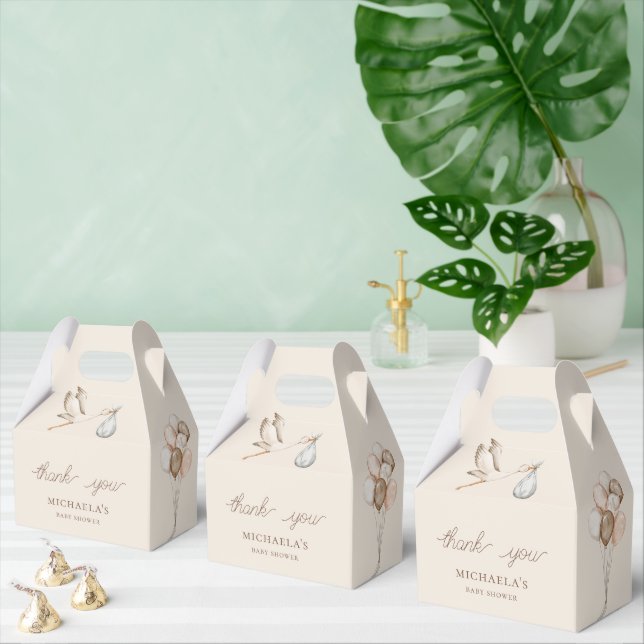 Ballotins Baby shower Boho couleur Merci personnalisé (Multiple)