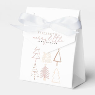 Ballotins Baby shower Boho Pink Christmas Trees