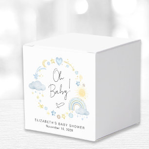 Ballotins Baby shower Boho Rainbow Watercolor Boy