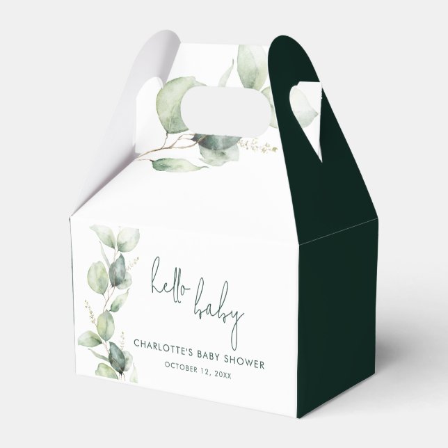 Ballotins Baby shower Botanique Eucalyptus (Verso)