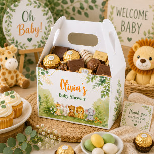 Ballotins Baby Shower Botanique Personnalisé de la Jungle au