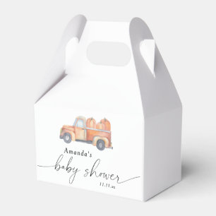 Ballotins Baby shower camion de citrouilles d'automne 