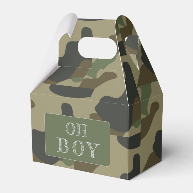 Ballotins Baby shower Camo Vert Gary (Verso)