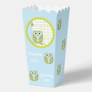 Ballotins Baby Shower Chouette Bleue