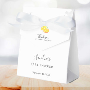 Ballotins Baby shower citron Elégante aquarelle moderne