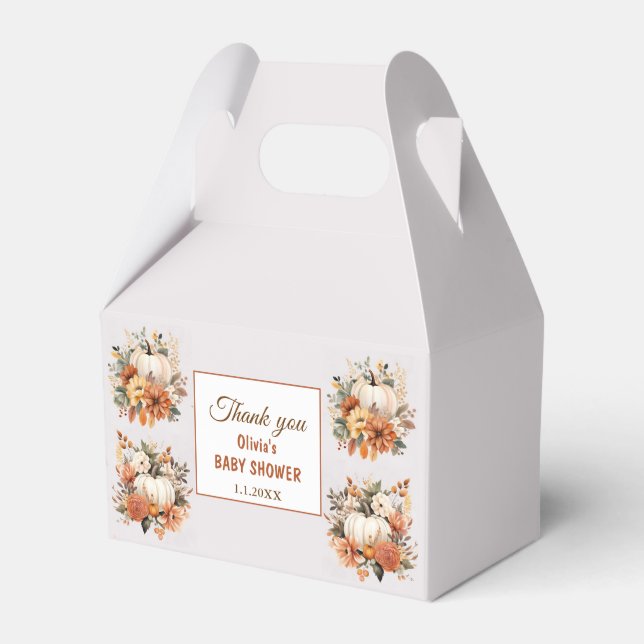 Ballotins Baby shower Citrouille Boho Fall (Verso)