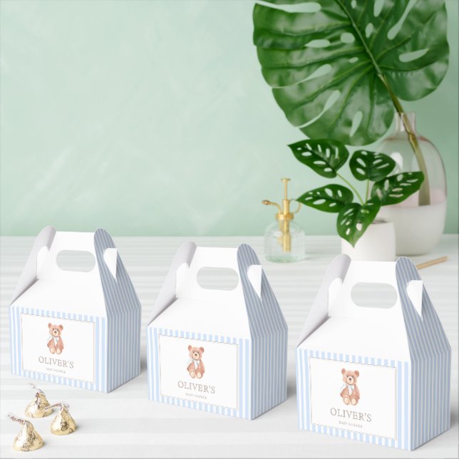 Ballotins Baby shower classique Teddy Bear Boy (Multiple)