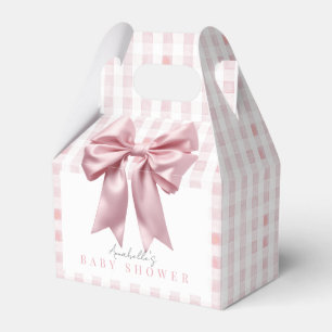 Ballotins Baby shower Coquette Pink Bow Ribbon Girl