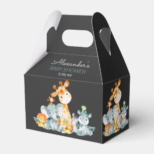 Ballotins Baby shower d'animaux de jungle d'aquarelle de
