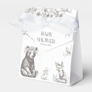 Ballotins Baby shower d'animaux de la forêt antique