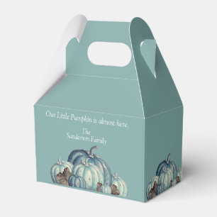 Ballotins Baby shower d'aquarelle Citrouille bleu