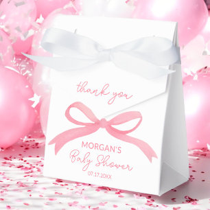 Ballotins Baby shower d'aquarelle rose pâle