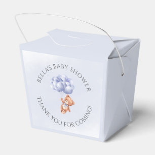 Ballotins Baby shower d'aquarelle Teddy Bear Blue Balloon