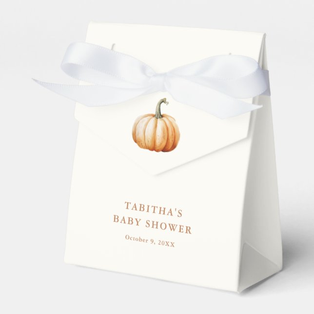 Ballotins Baby shower d'automne du petit Citrouille (Verso)