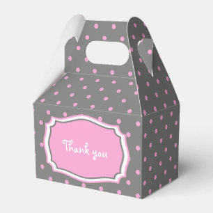 Ballotins Baby shower de Ballotin à points rose doux 🎀