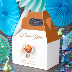 Ballotins Baby shower de basket-ball aquarelle