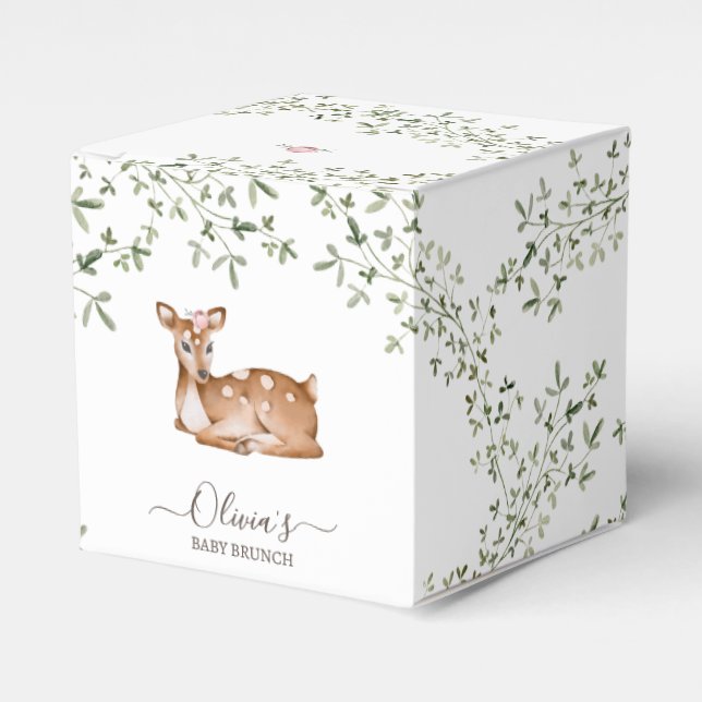 Ballotins Baby shower de cerfs de bois (Verso)