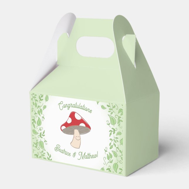 Ballotins Baby shower de champignons Merci (Verso)