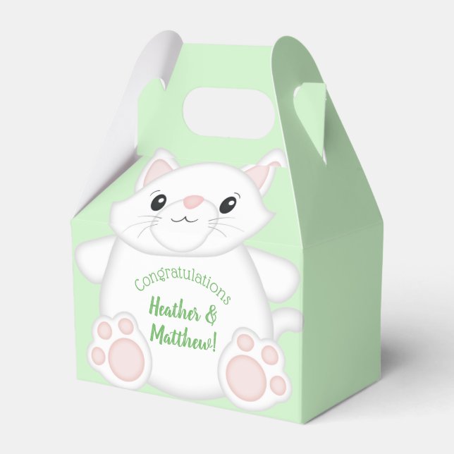 Ballotins Baby shower de chat Kitty (Verso)